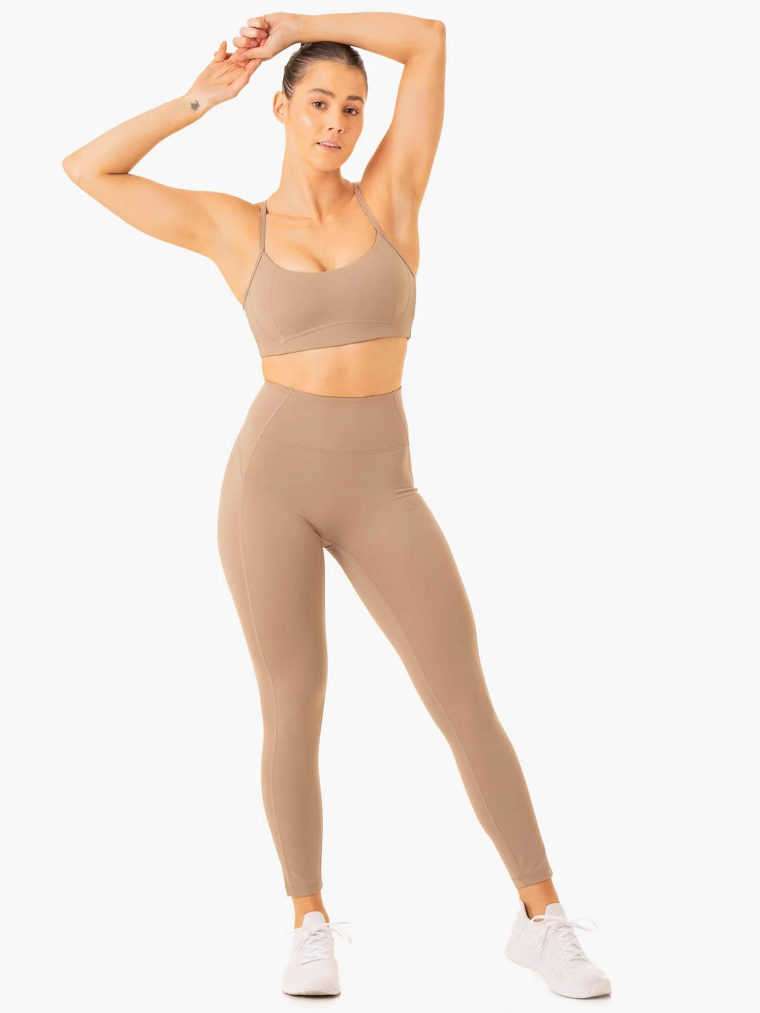 NKD Frame High Waisted Leggings - Latte