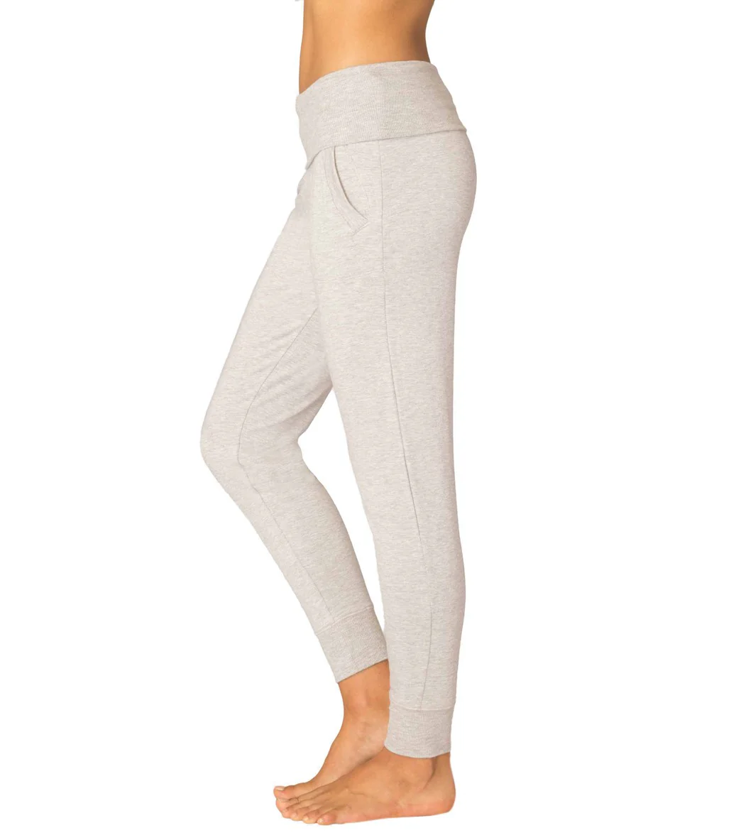 Beyond Yoga Cozy Fleece Foldover Long Sweatpant Joggers