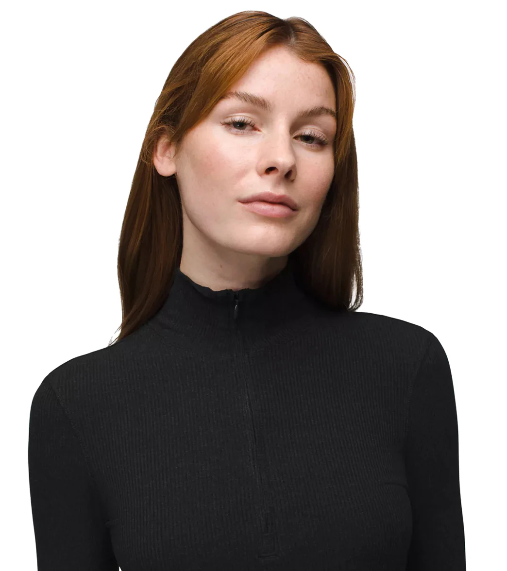 prAna Foundation Rib Long Sleeve Dress