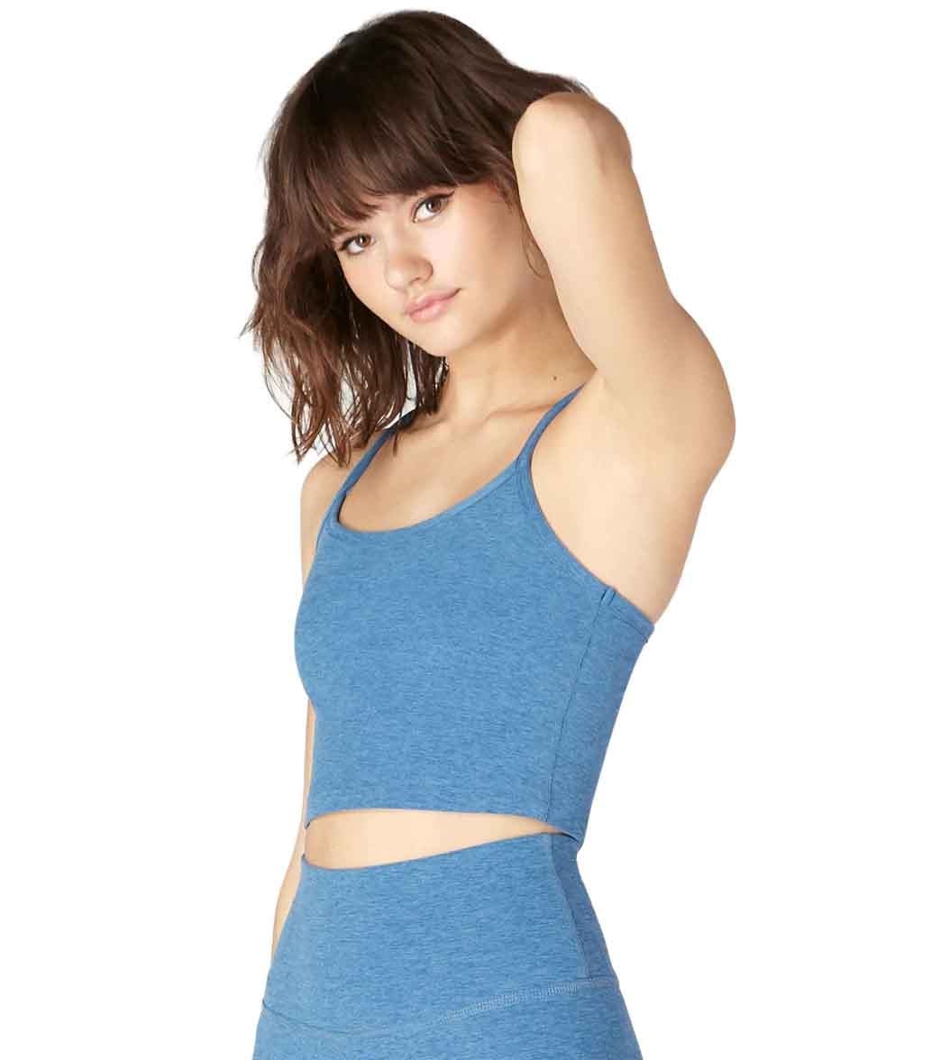 Beyond Yoga Spacedye Slim Racerback Cropped Tank Victory Blue/Blue Suede