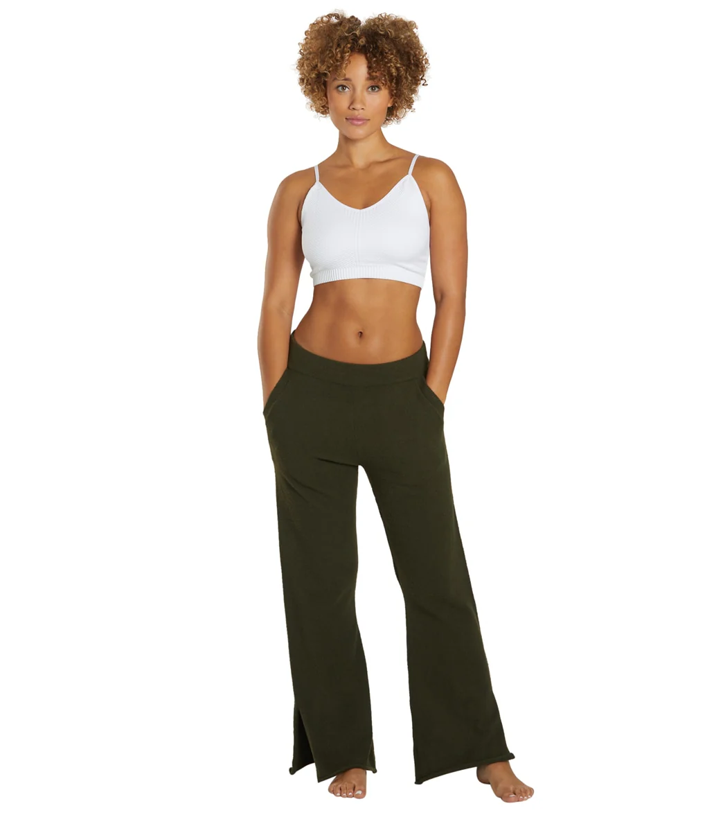 Spiritual Gangster Slim Wide Leg Chenille Pant