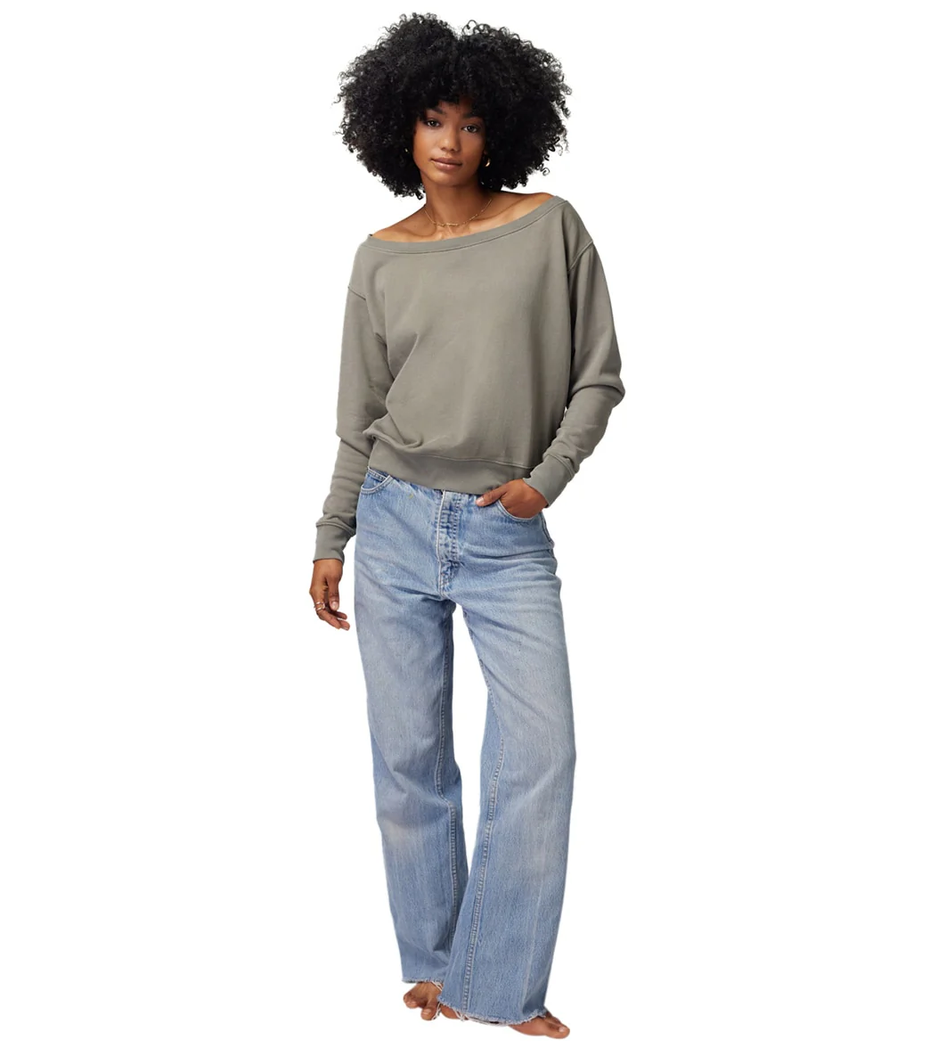 Spiritual Gangster Vida Off Shoulder Long Sleeve Top