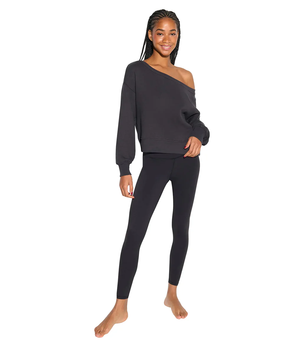 Spiritual Gangster La Vida Off Shoulder Long Sleeve