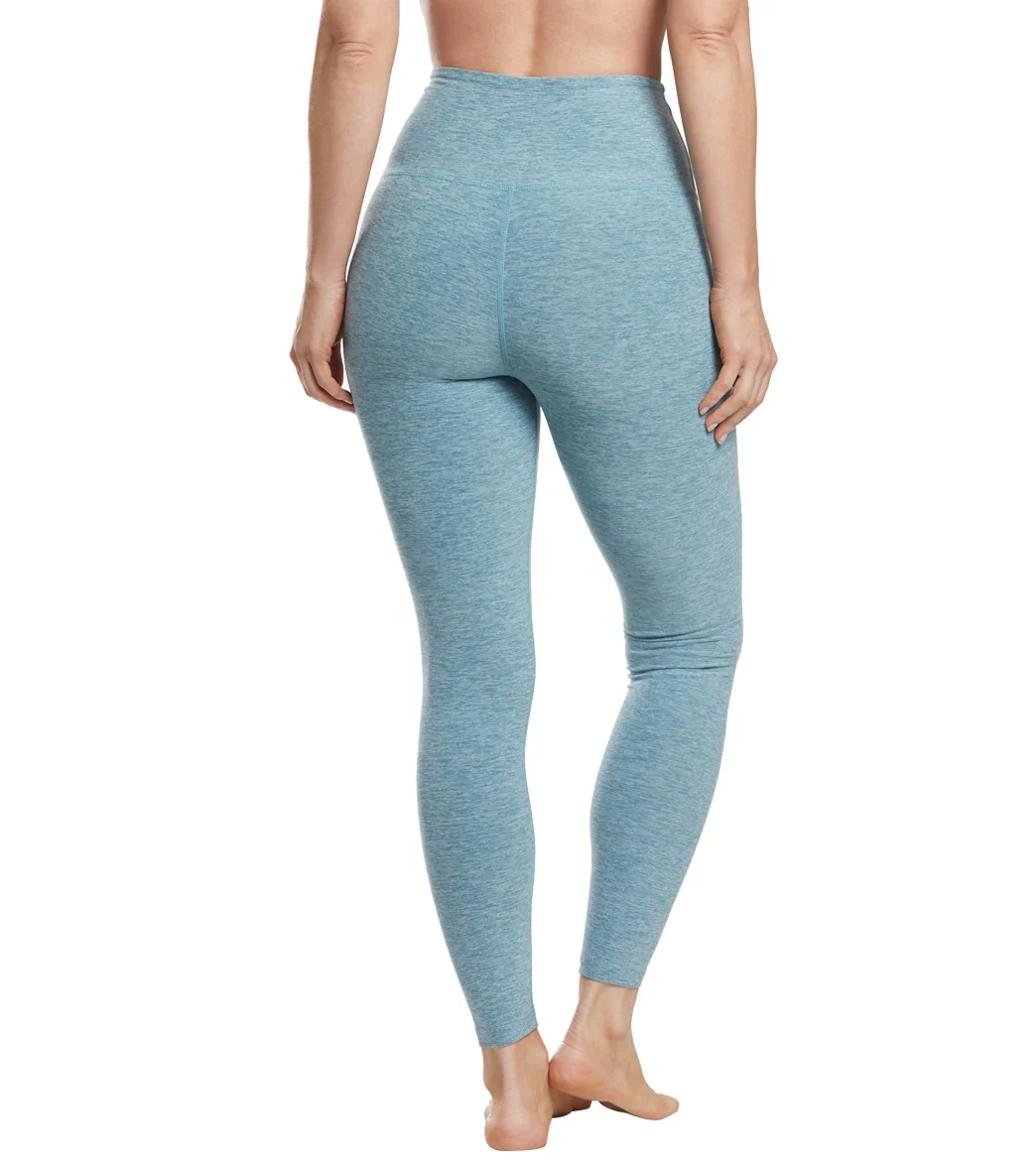 Beyond Yoga Spacedye High Waisted Caught In The Midi 7/8 Yoga Leggings Blue Crush/Sky Blue