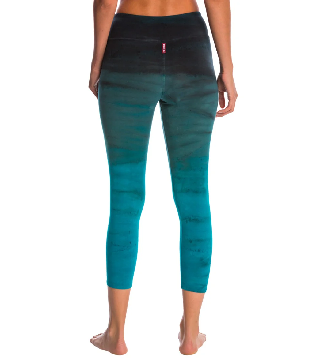Hard Tail Flat Waisted Cotton Yoga Capris