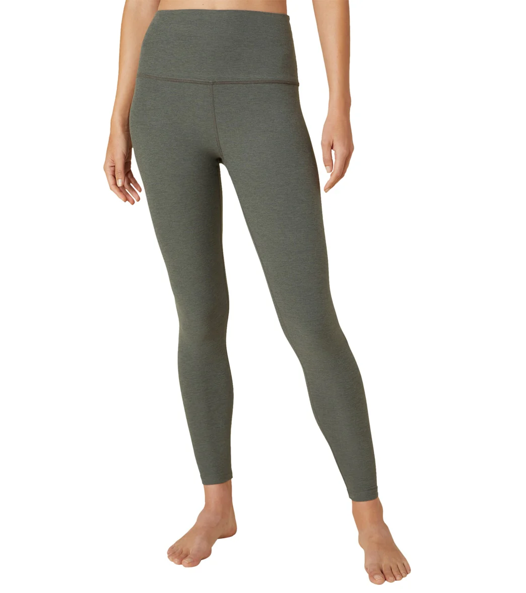 Beyond Yoga Spacedye High Waisted Caught In The Midi 7/8 Yoga Leggings Pewter Heather