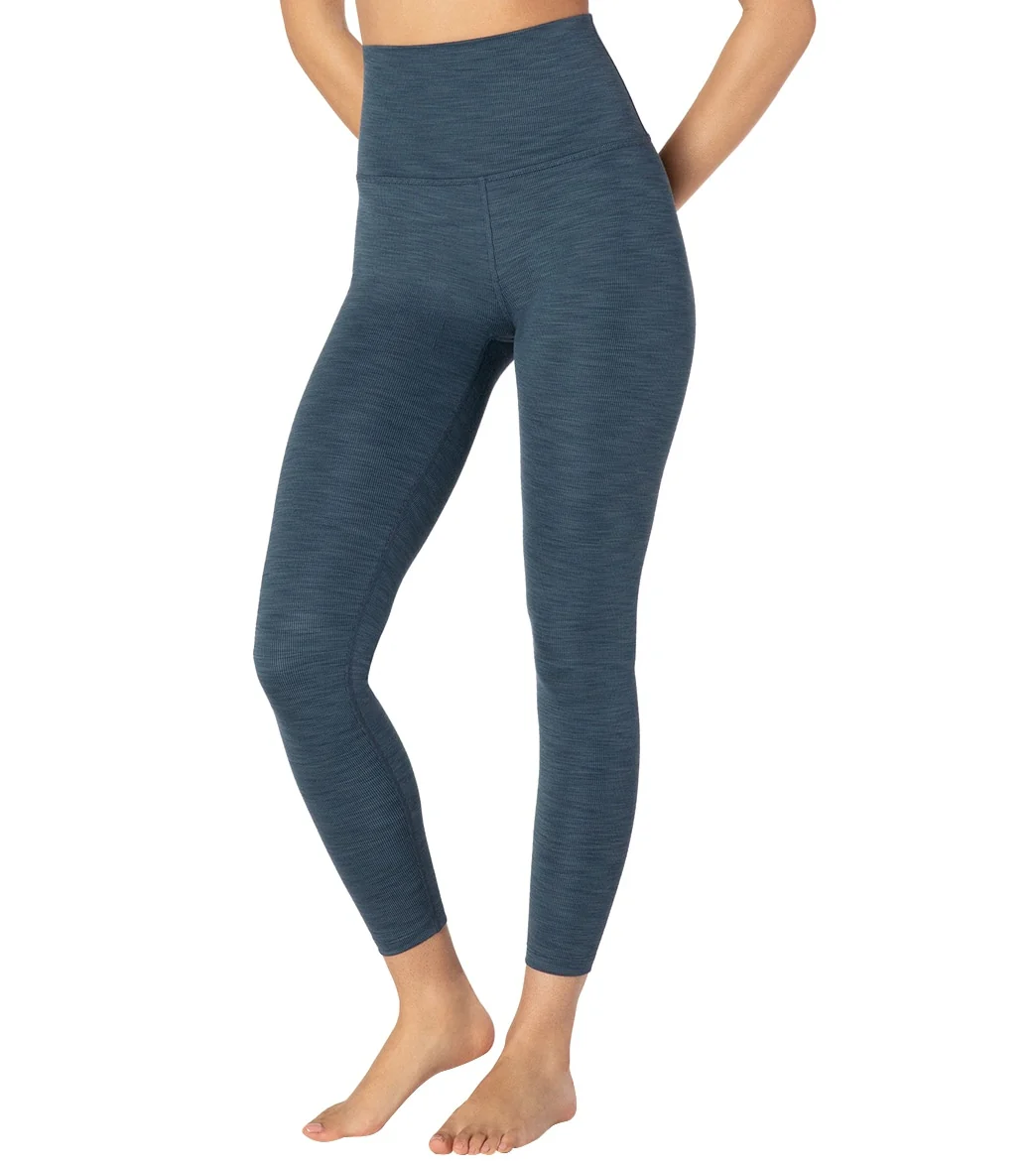 Beyond Yoga Heather Rib High Waisted 7/8 Yoga Leggings