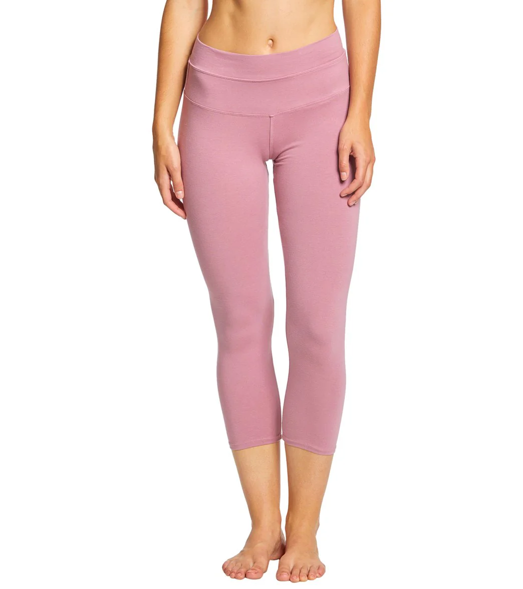 Hard Tail High Rise Cotton Yoga Capris