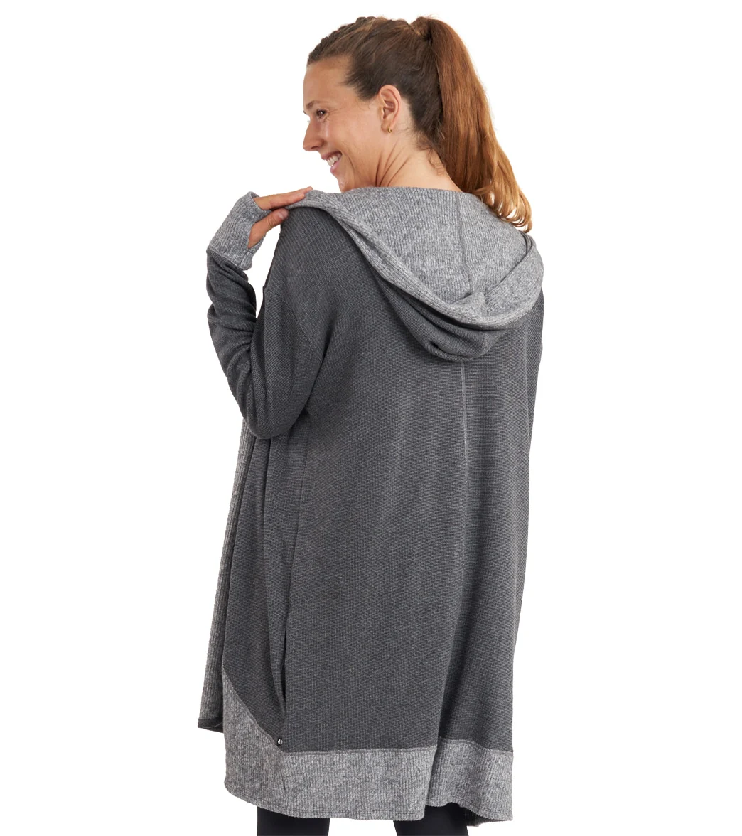 Thrive Societe Hooded Drape Cardi