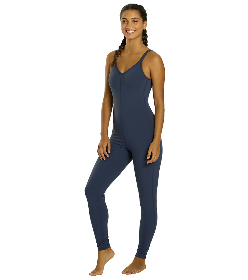 Everyday Yoga Radiant Solid Strappy Back Long Leotard 28