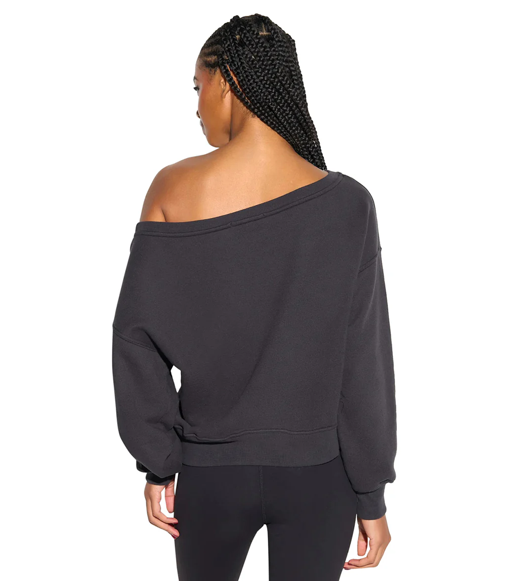 Spiritual Gangster La Vida Off Shoulder Long Sleeve