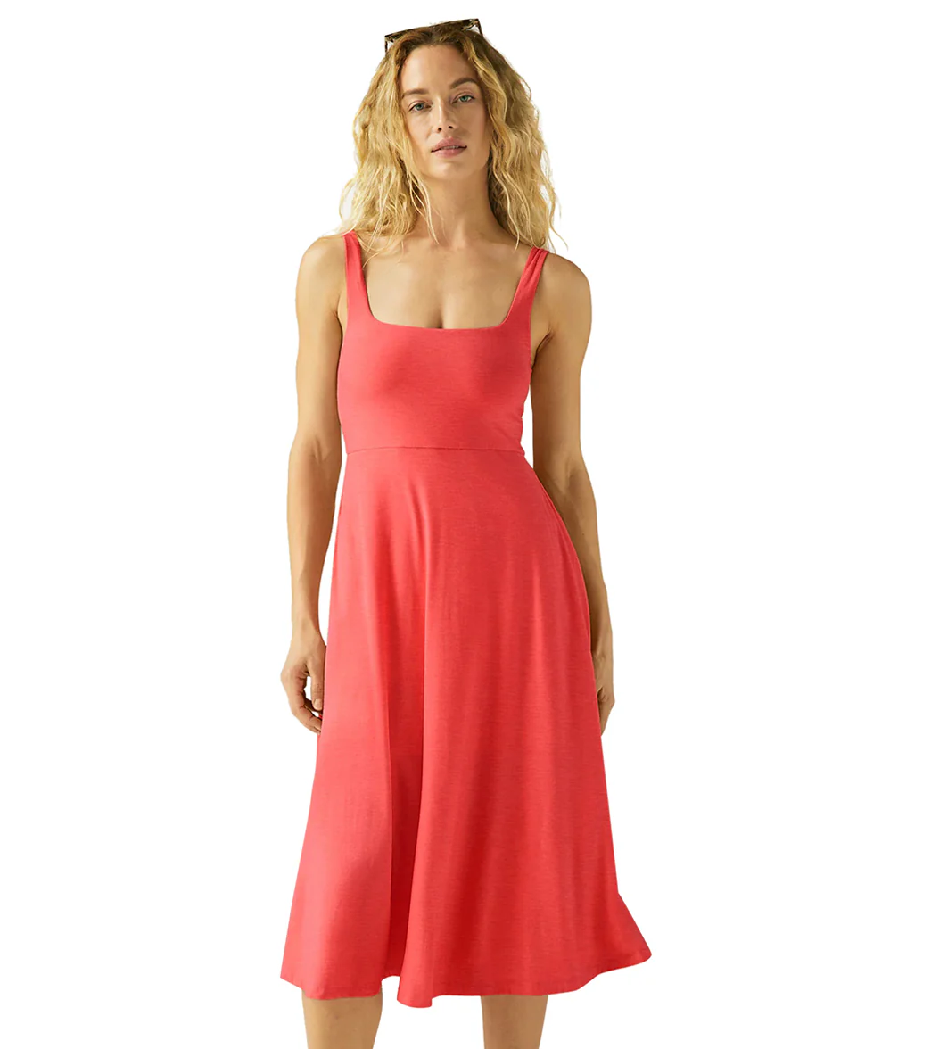 Beyond Yoga Featherweight At The Ready Square Neck Dress