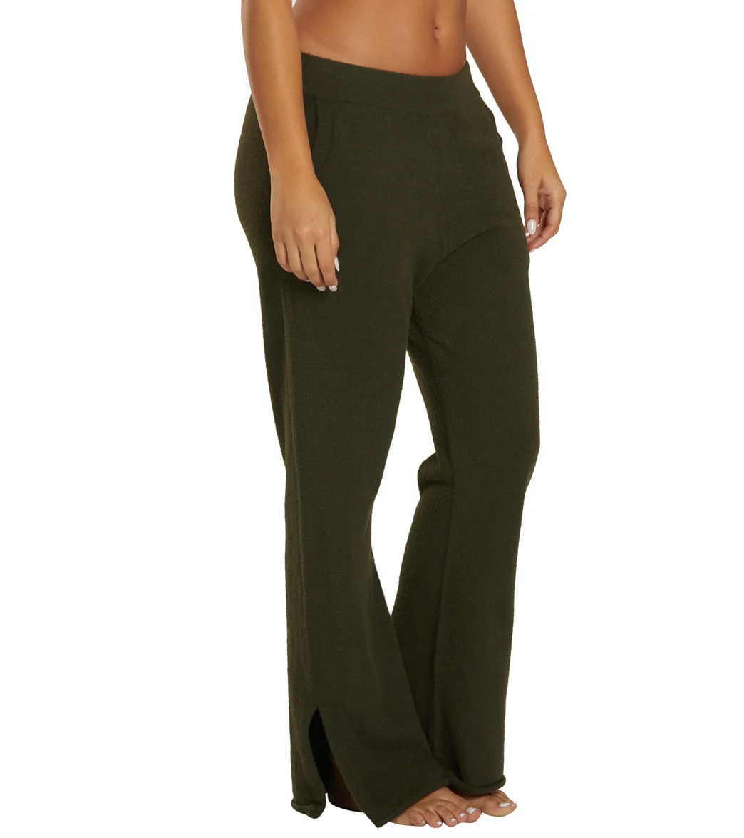 Spiritual Gangster Slim Wide Leg Chenille Pant