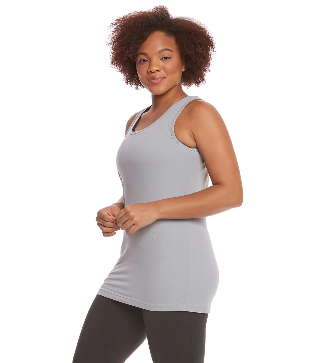 Hard Tail Plus Size Long Skinny Yoga Tank Top