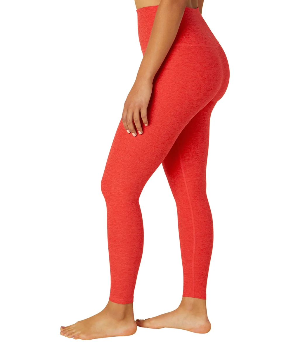 Beyond Yoga Spacedye High Waisted Caught In The Midi 7/8 Yoga Leggings Redflower Scarlet