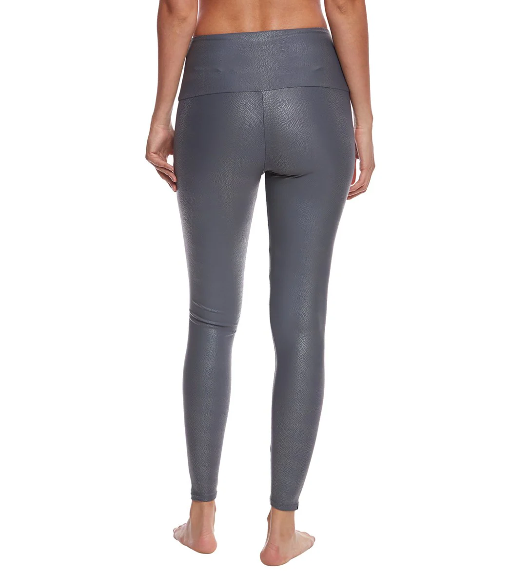 Onzie High Waisted Yoga Leggings Slate Venom