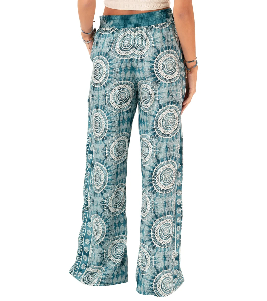 Lotus and Luna Palmetto Point Wide Leg Drawstring Pants