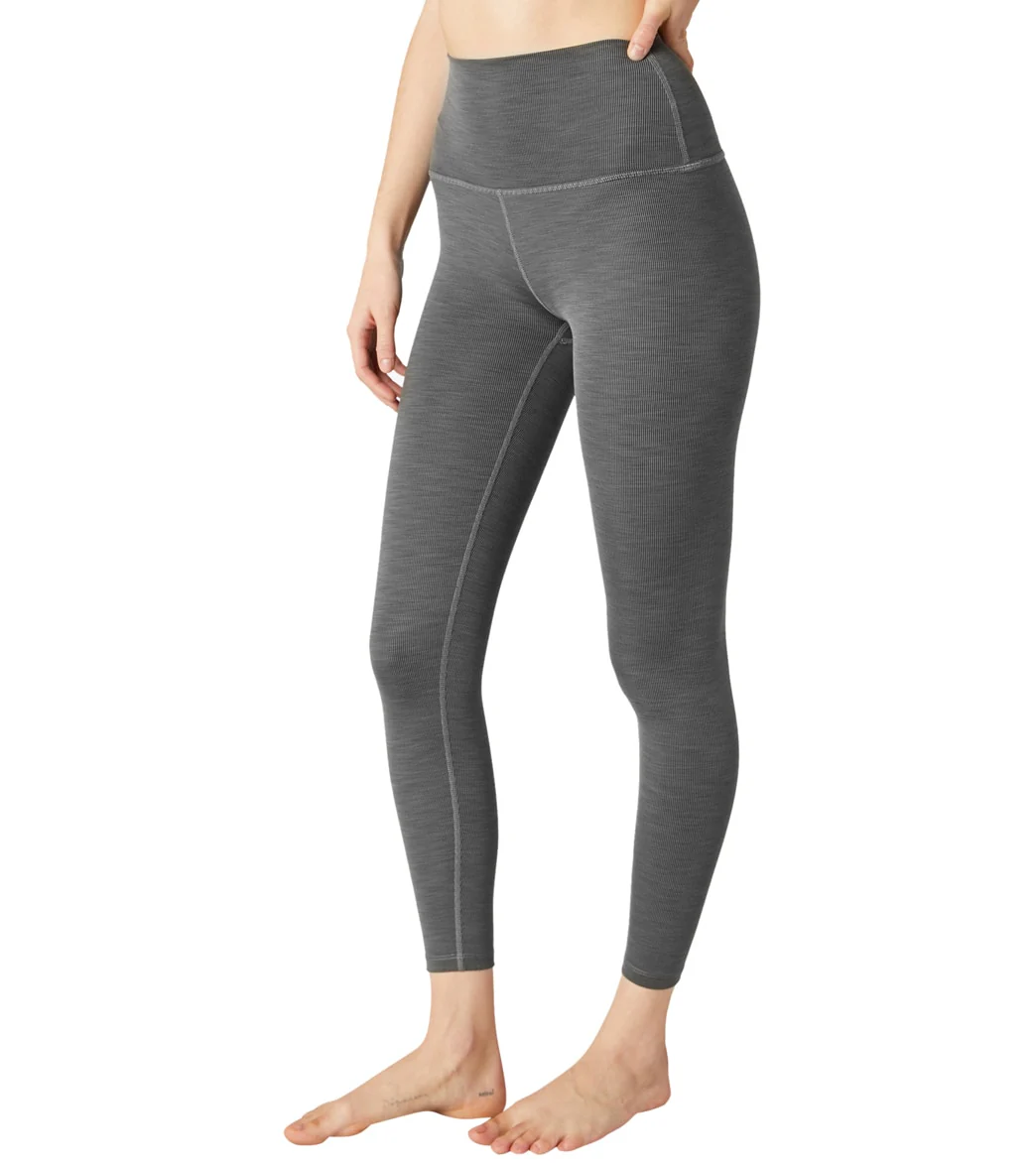 Beyond Yoga Heather Rib High Waisted 7/8 Yoga Leggings