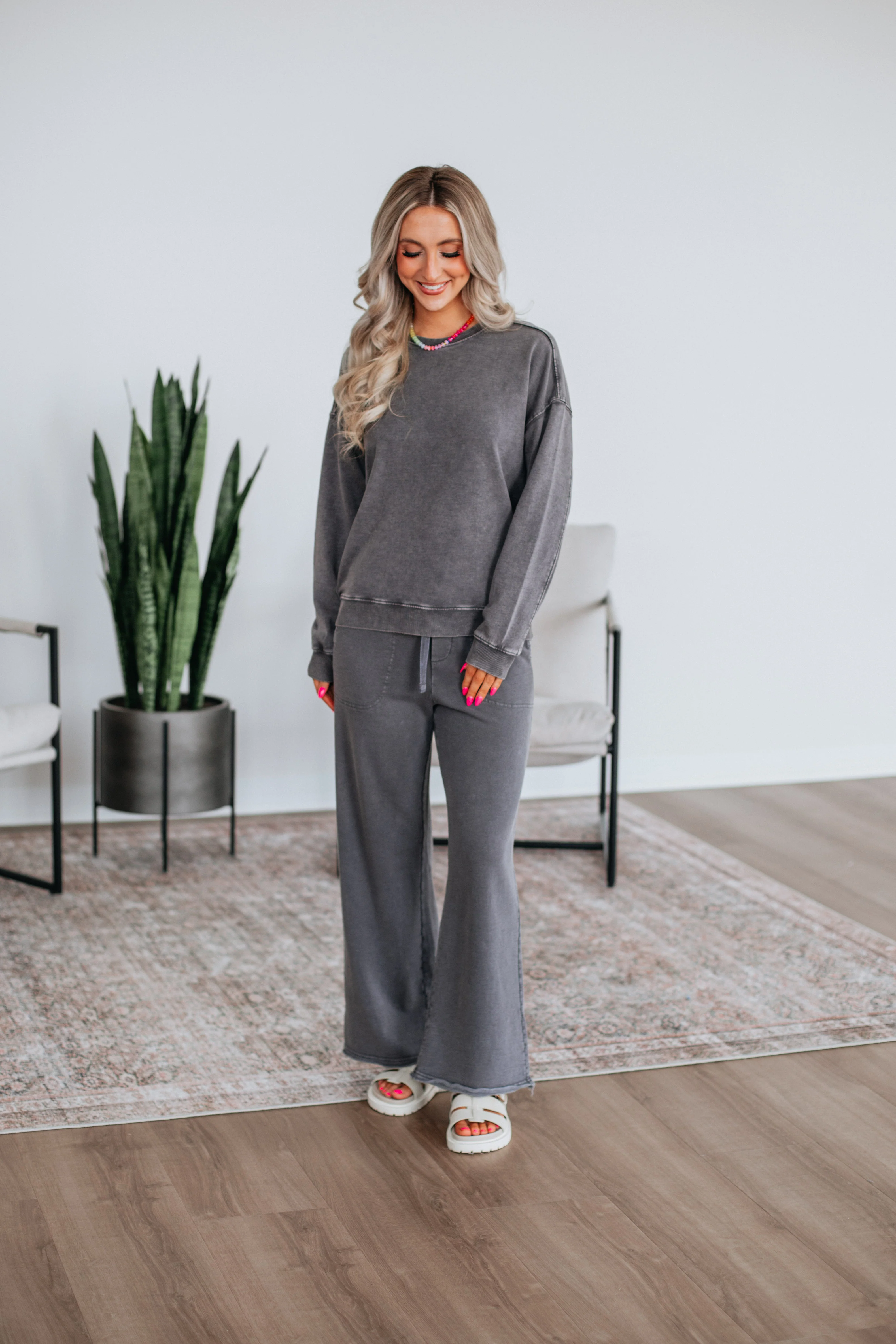 Saar Lounge Pants - Charcoal
