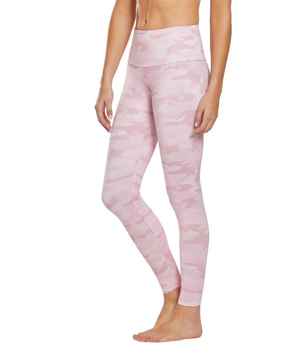 Onzie High Waisted Yoga Leggings Blush Camo