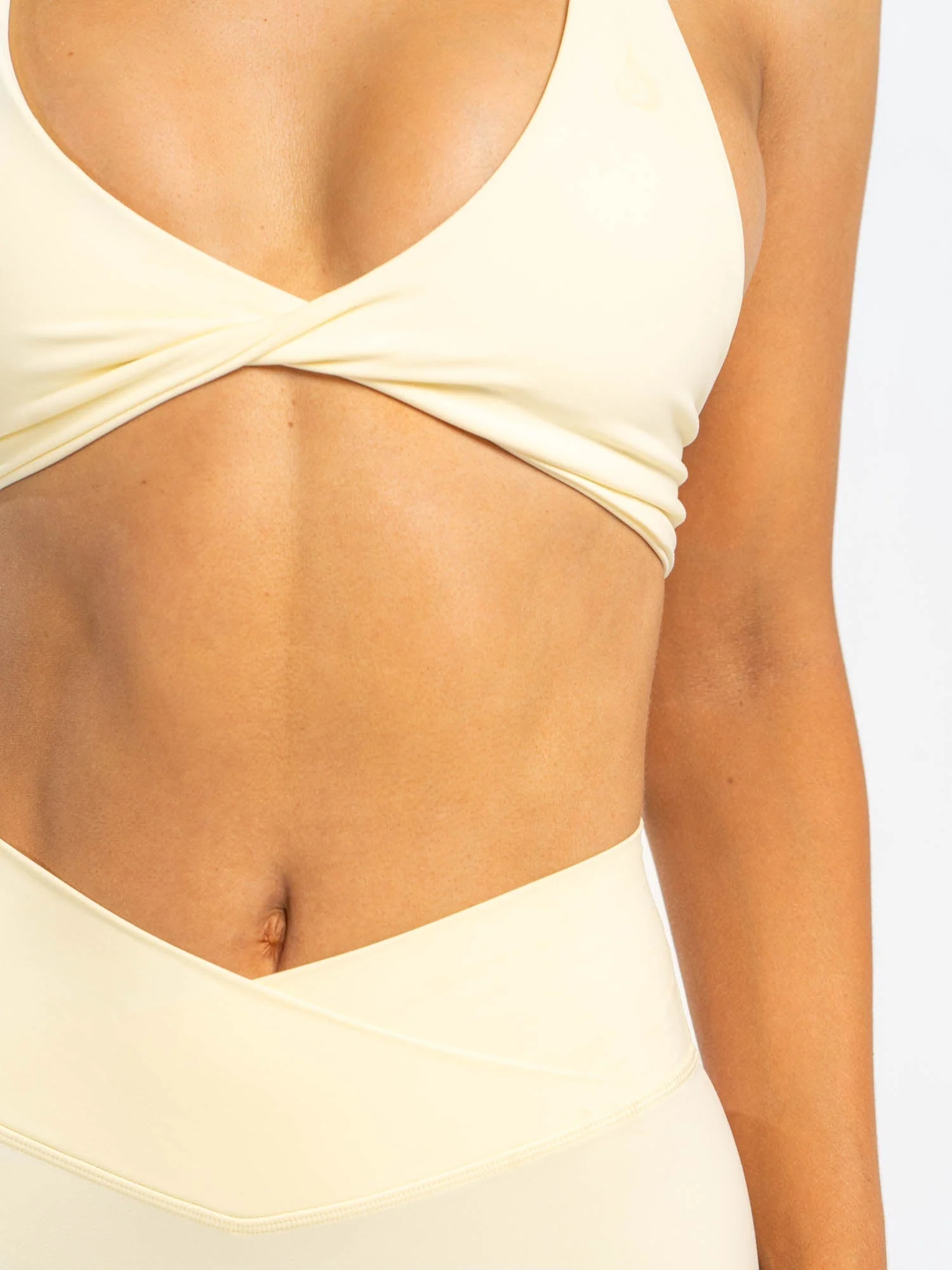 NKD Twist Sports Bra - Lemon Drop