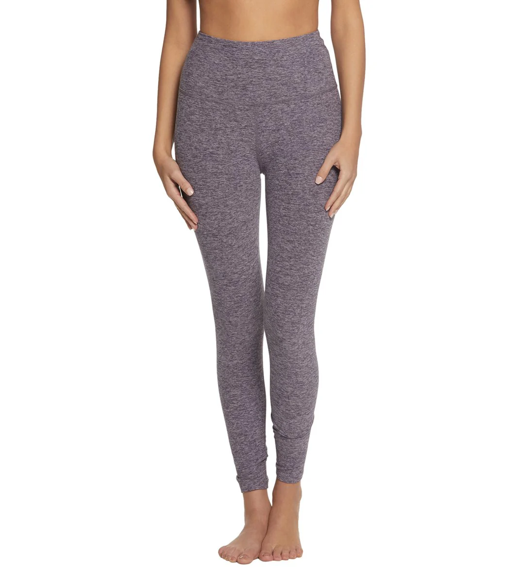 Beyond Yoga Spacedye High Waisted Caught In The Midi 7/8 Yoga Leggings Deep Amethyst/Wild Wisteria