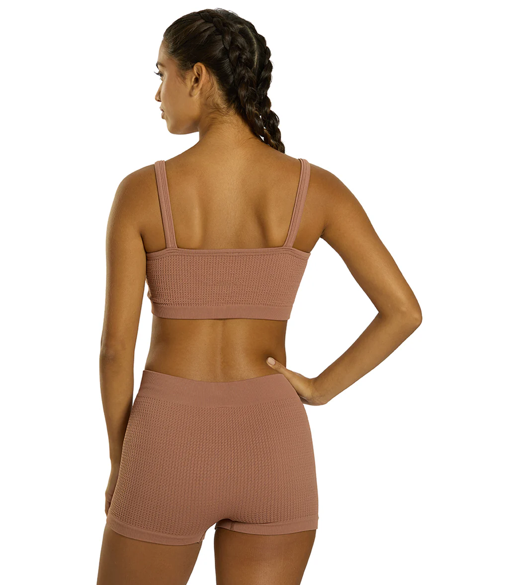 Cream Yoga Kelly Bra and Lynn Short Set