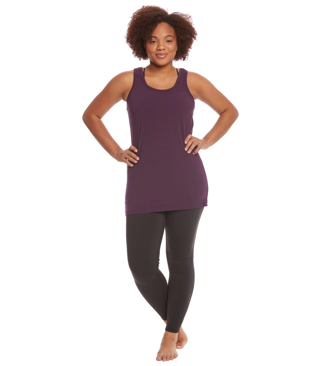 Hard Tail Plus Size Long Skinny Yoga Tank Top