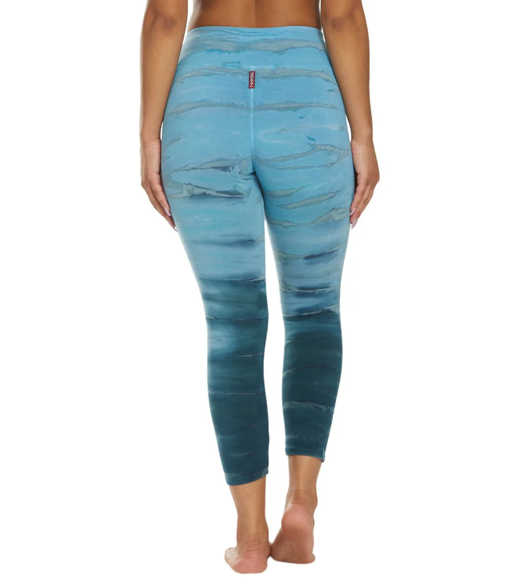 Hard Tail Flat Waisted Cotton Yoga Capris