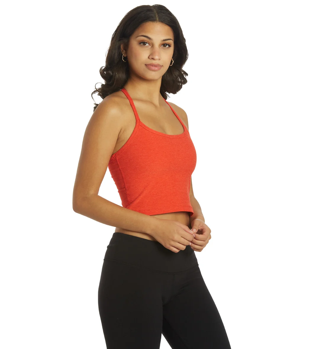 Beyond Yoga Spacedye Slim Racerback Cropped Tank Redflower-Scarlet