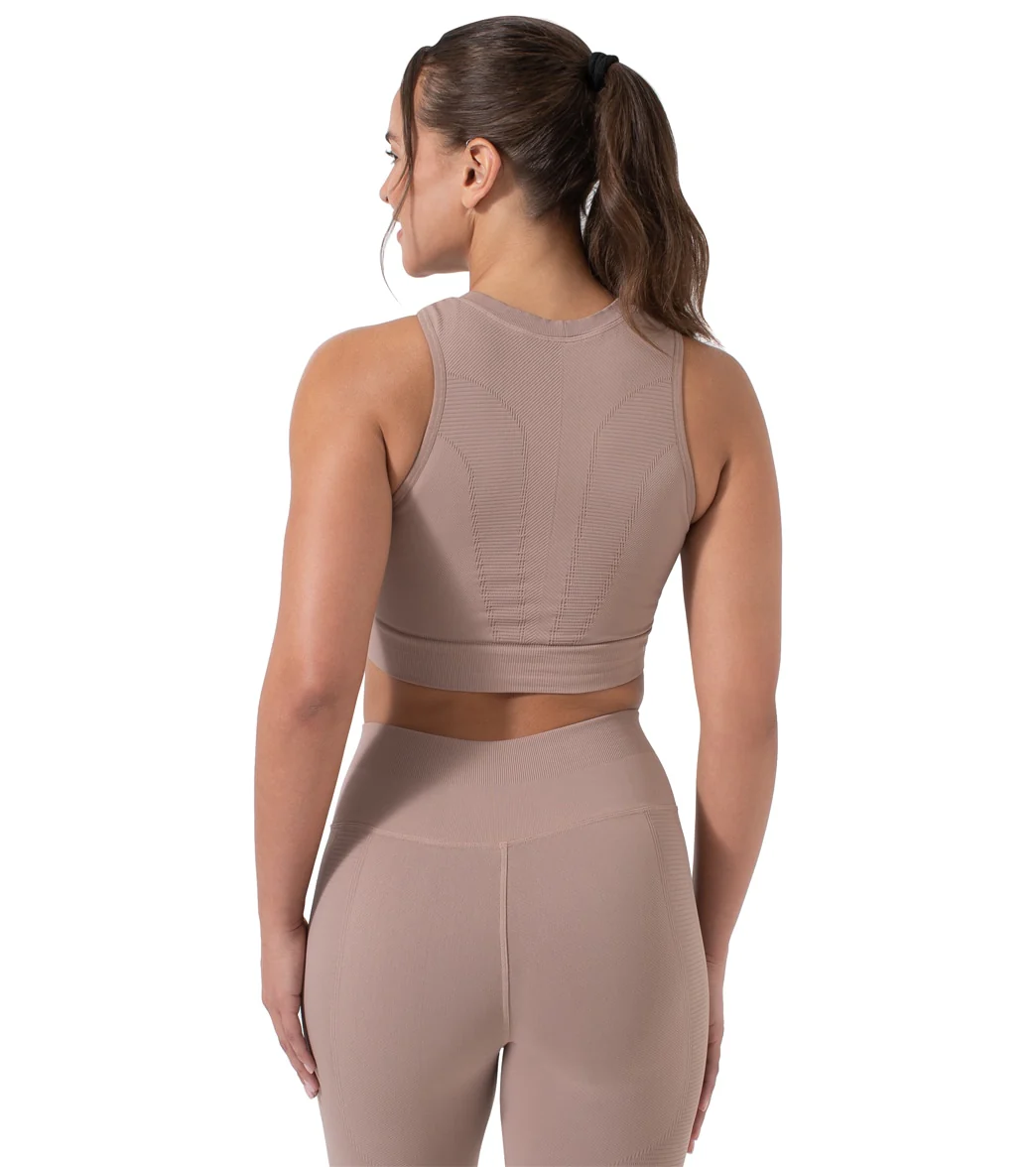 NUX One By One Seamless Yoga Crop Top