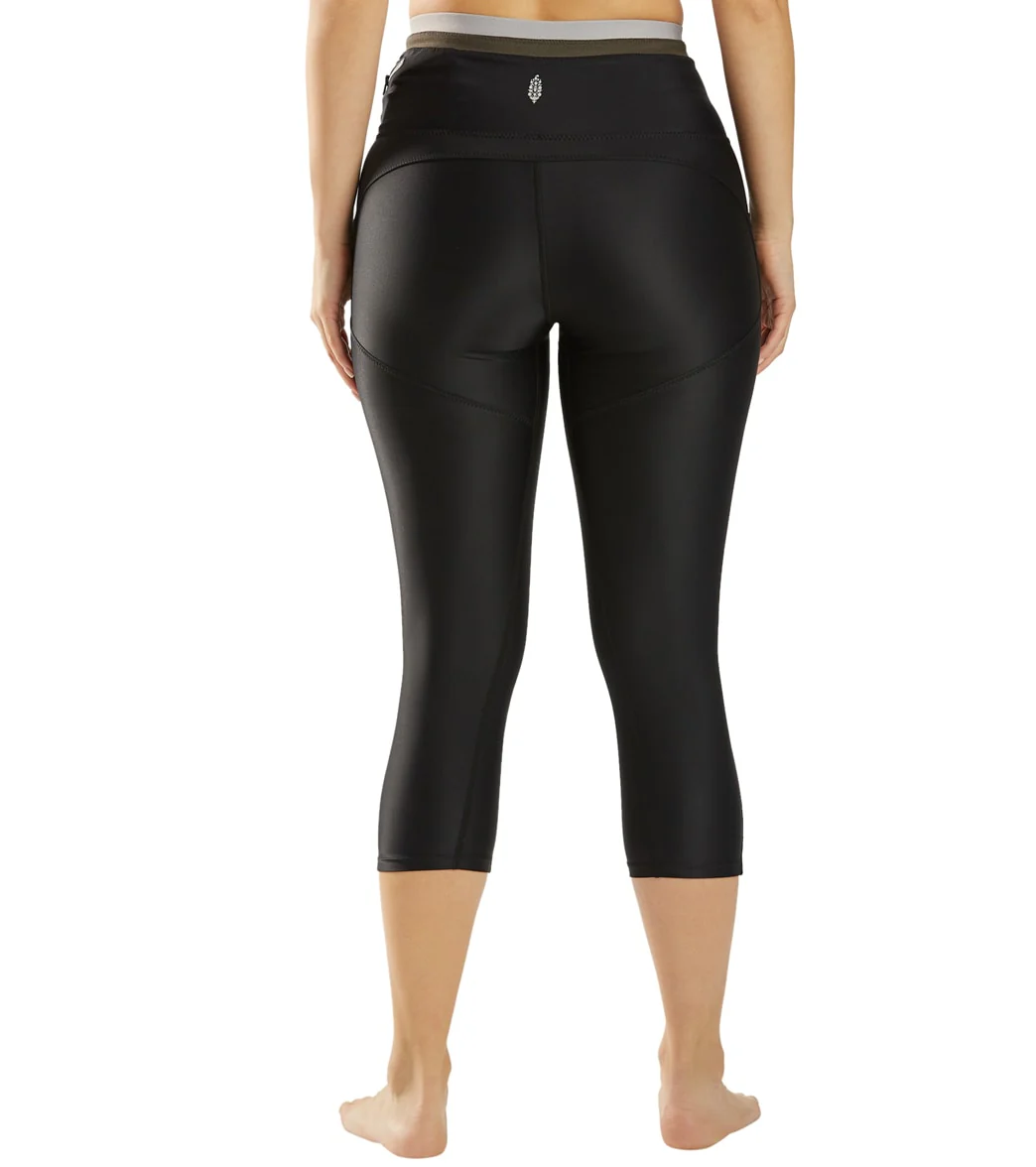 Free People White Water Yoga Leggings
