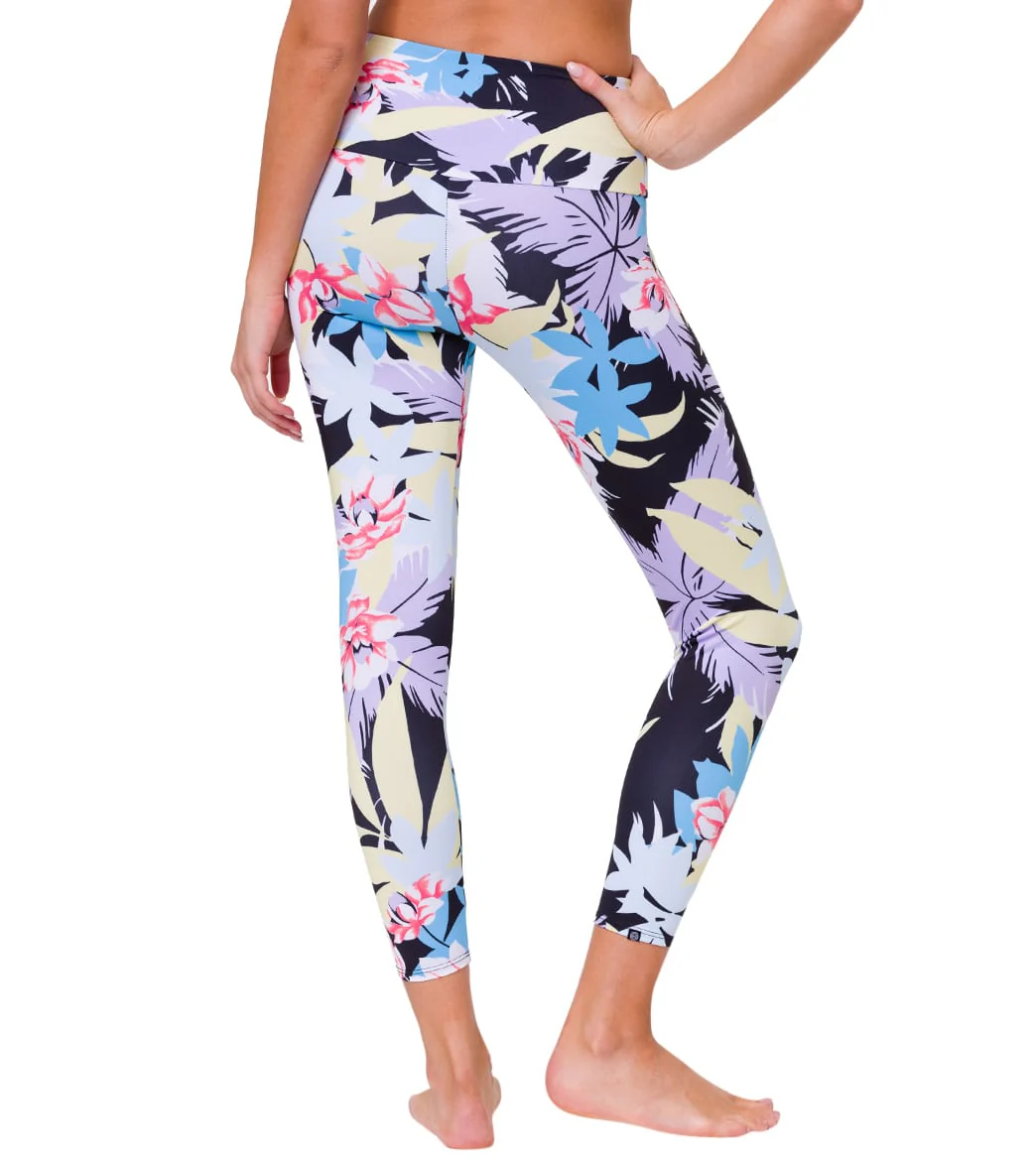 Onzie High Waisted Basic 7/8 Yoga Leggings Kauai