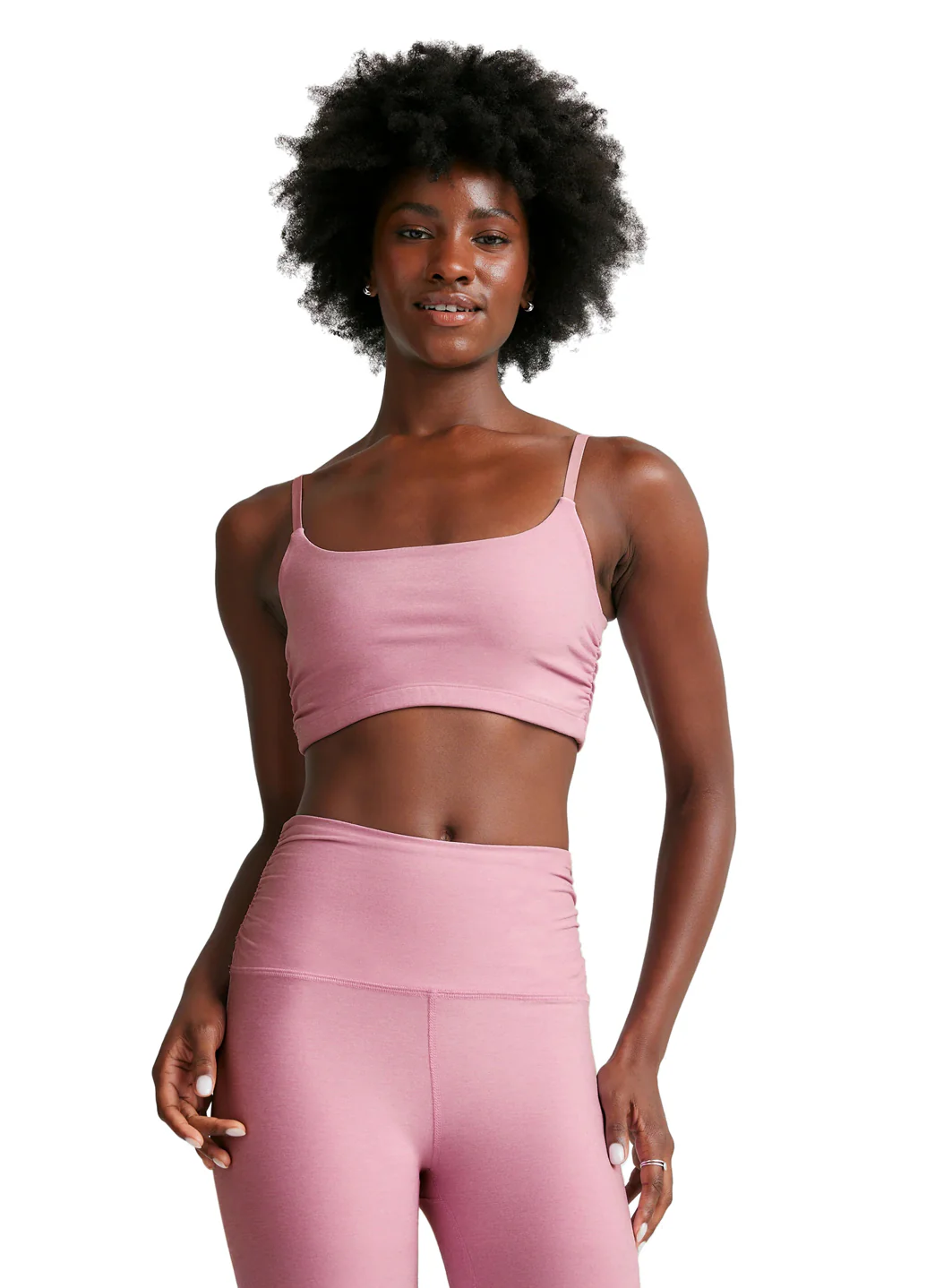 Beyond Yoga Spacedye Raise The Barre Shirred Bra
