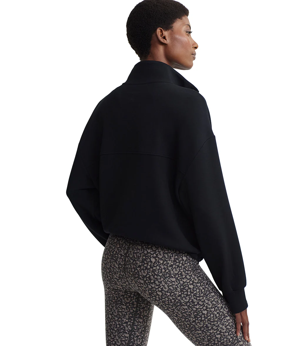 Varley Sian Cropped Half Zip Midlayer Pullover