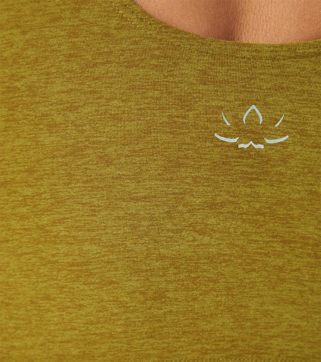 Beyond Yoga Spacedye Slim Racerback Cropped Tank Bronze-Gold