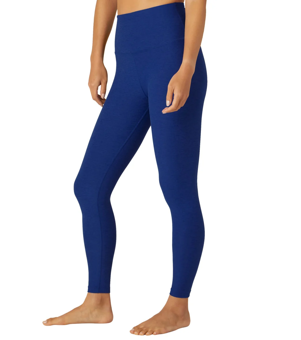 Beyond Yoga Spacedye High Waisted Caught In The Midi 7/8 Yoga Leggings Electric Royal Heather
