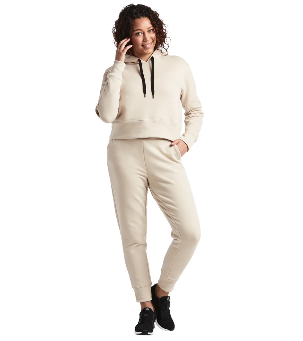 Public Rec Luxe Fleece Cropped Hoodie