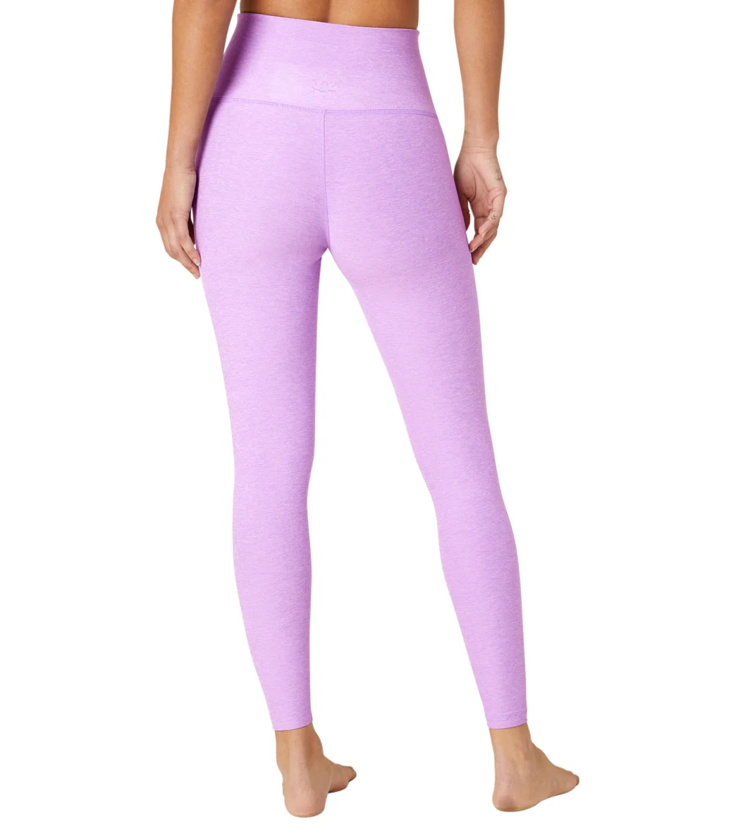 Beyond Yoga Spacedye High Waisted Caught In The Midi 7/8 Yoga Leggings Crisp Lavender Heather