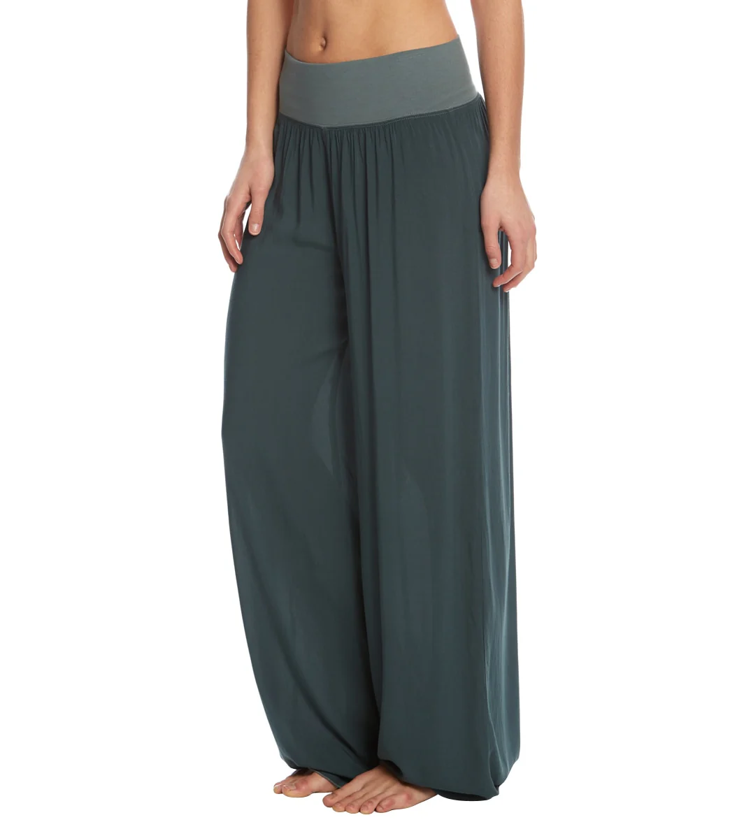 Hard Tail Flat Waist Wide Leg Yoga Pants