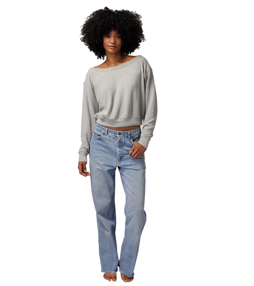 Spiritual Gangster Ballet Rib Banded Hem Vida