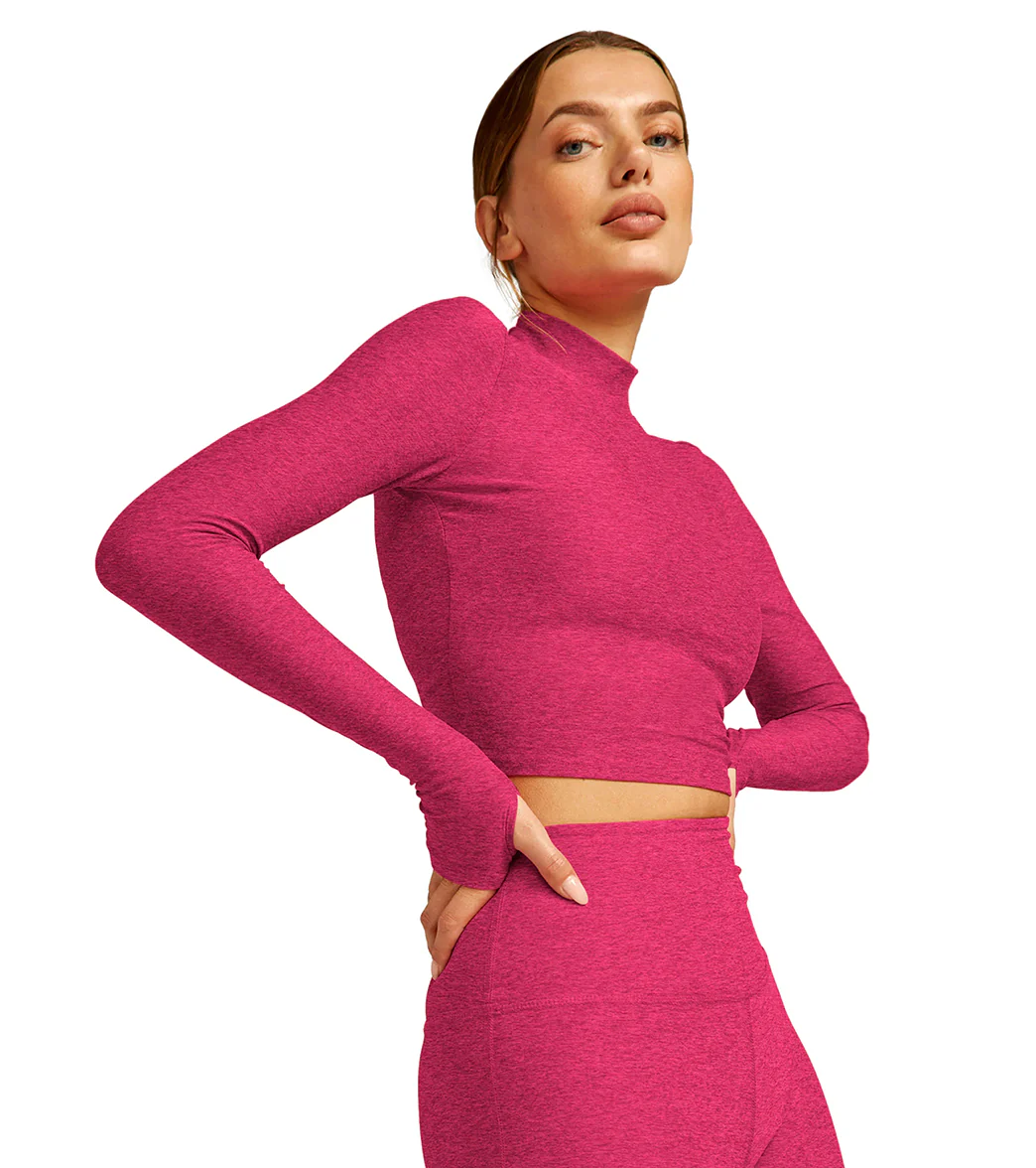 Beyond Yoga Featherweight Moving On Cropped Pullover