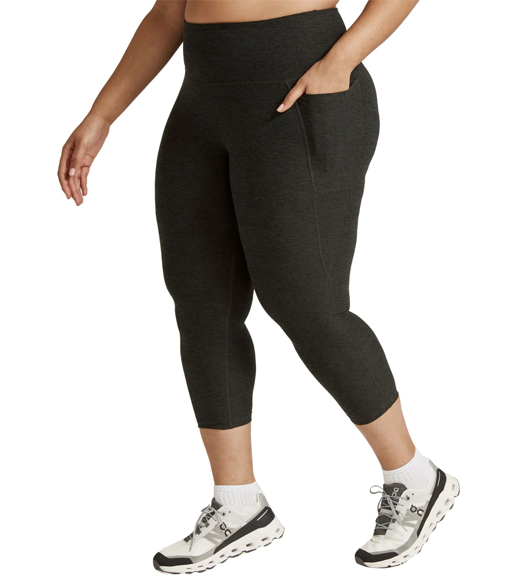 Beyond Yoga Plus Size Spacedye Out Of Pocket High Waisted Capri Leggings