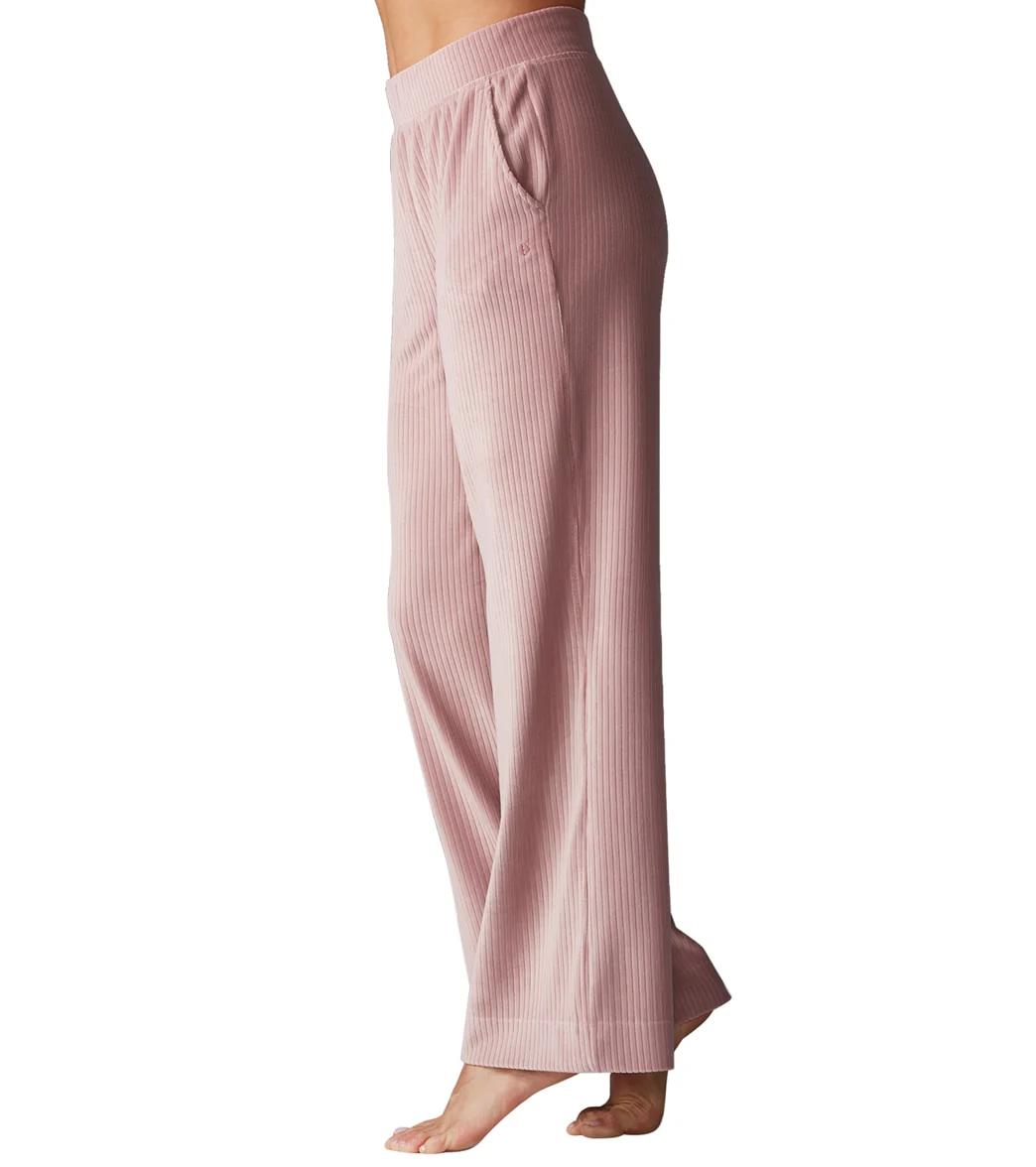 Tavi Wide Leg Brushed Rib Pant