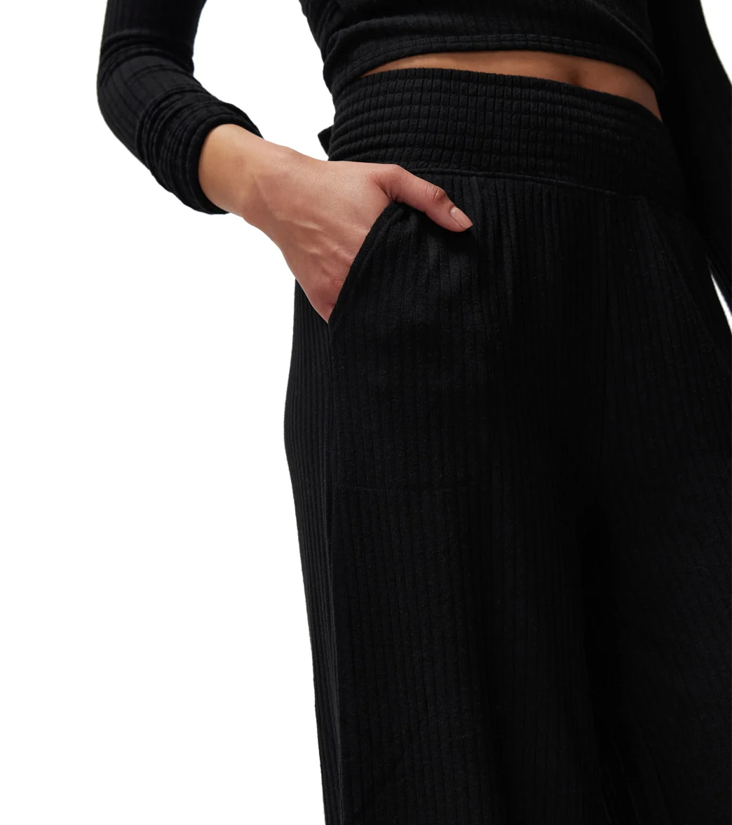 Spiritual Gangster Harmony Rib Wide Leg Pant