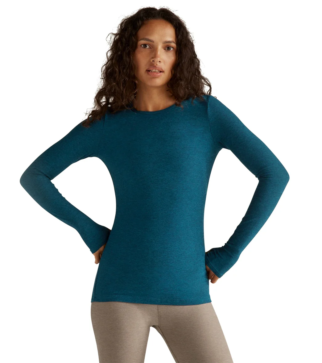 Beyond Yoga Featherweight Spacedye Classic Crew Pullover