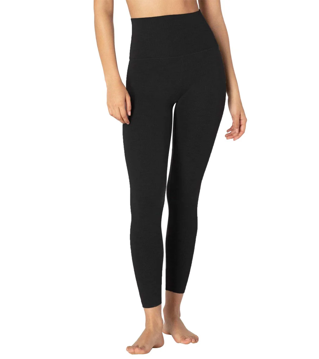 Beyond Yoga Heather Rib High Waisted 7/8 Yoga Leggings