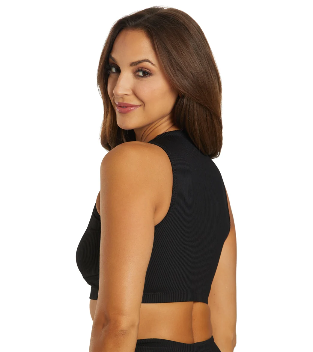 Year of Ours Ribbed Mock Neck Bra