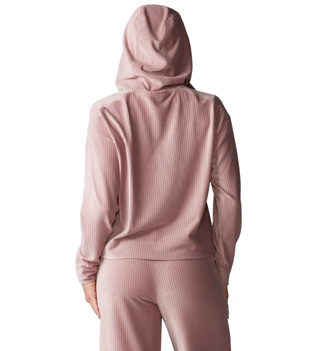 Tavi Brushed Rib Pullover Hoodie