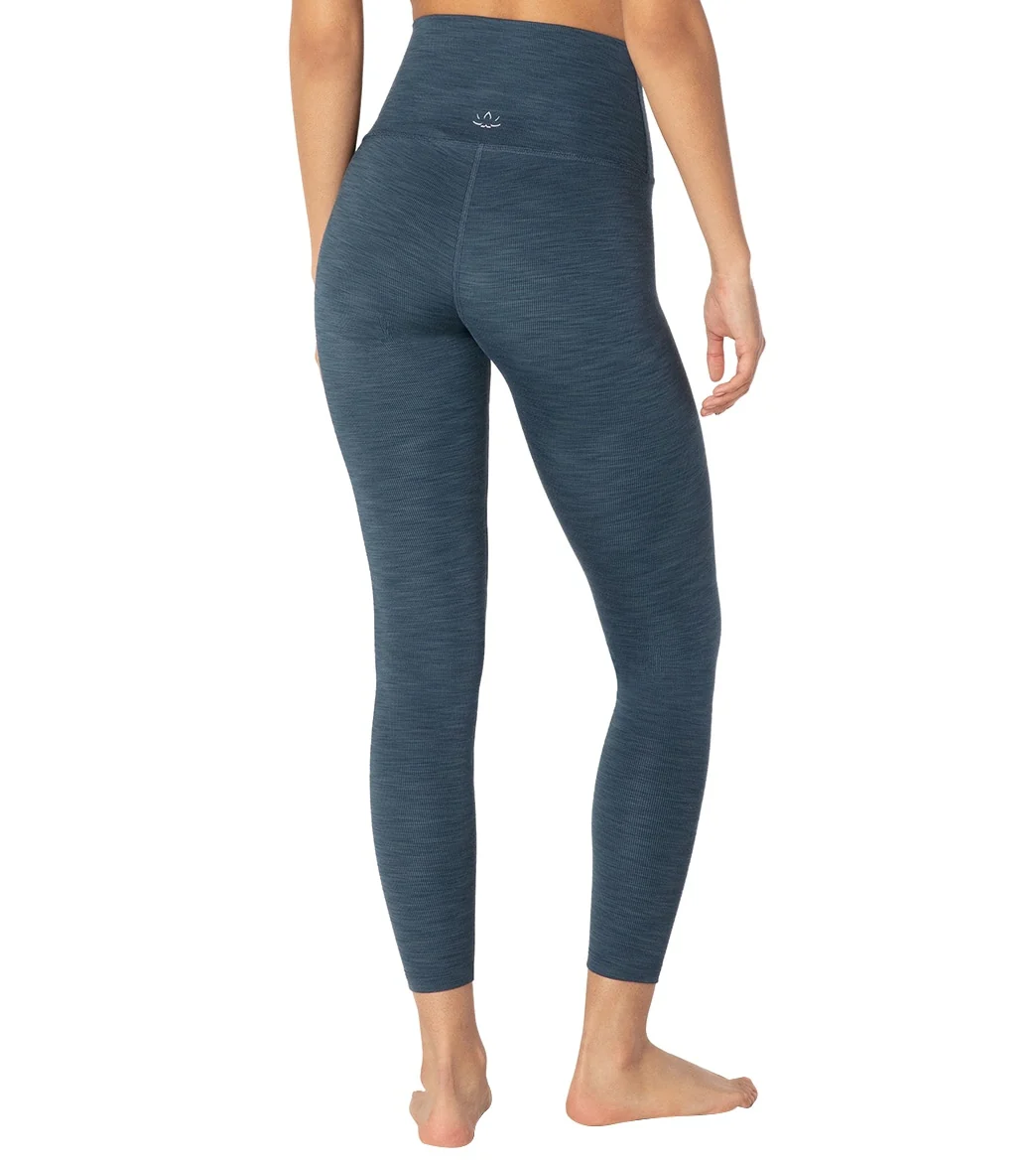 Beyond Yoga Heather Rib High Waisted 7/8 Yoga Leggings